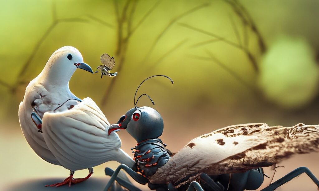 The Unlikely Friendship - An Ant and a Dove Story