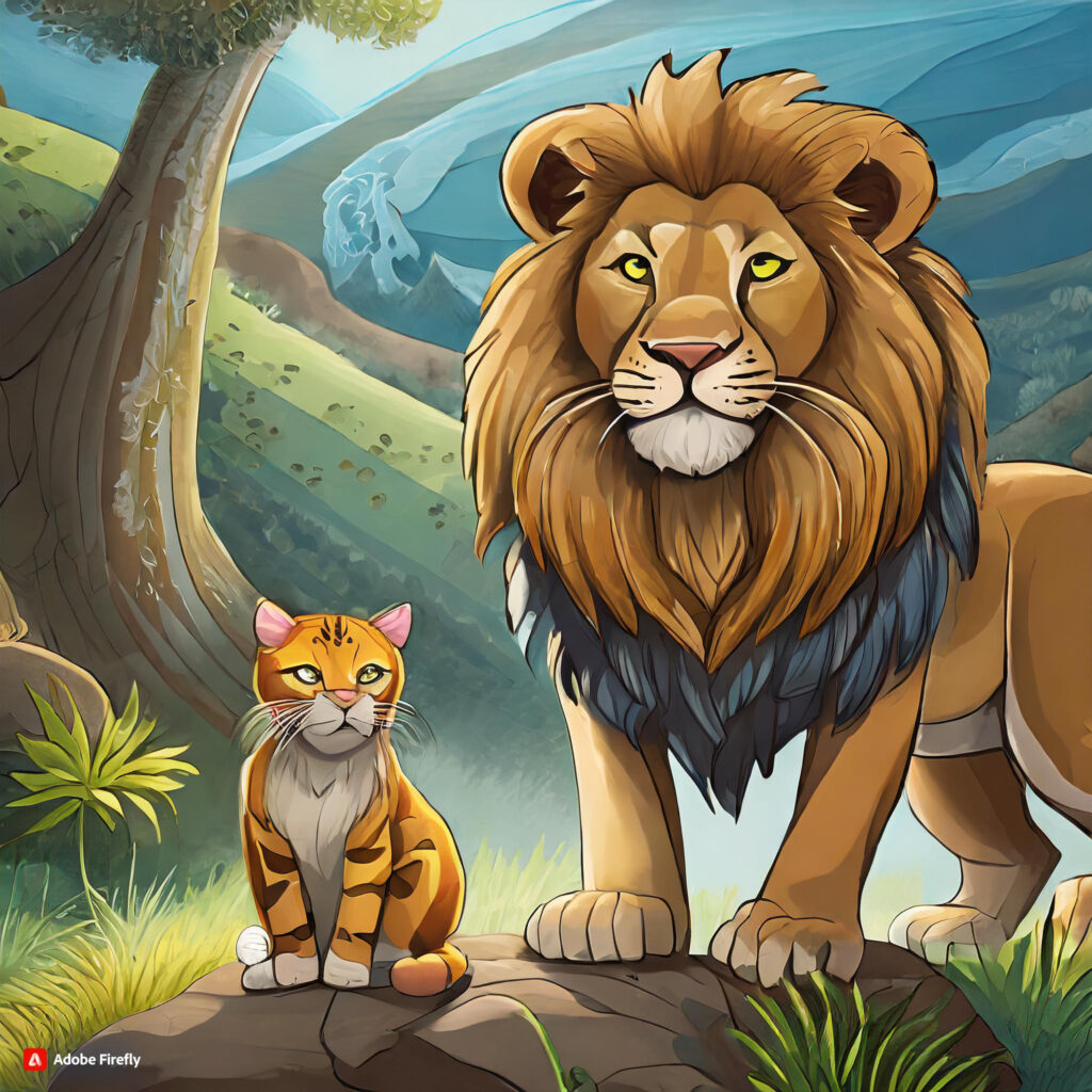 Stories About Lion and a Cat - A Bedtime Journey of Friendship